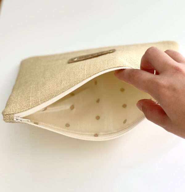 Pochette toile de jute "fil d'or" – Image 2