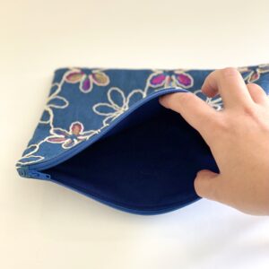 Pochette Fleurs Jeans