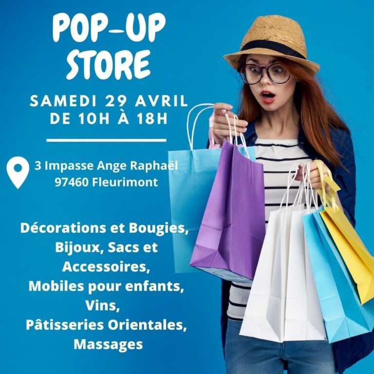 Lire la suite à propos de l’article POP-UP STORE le 29 Avril