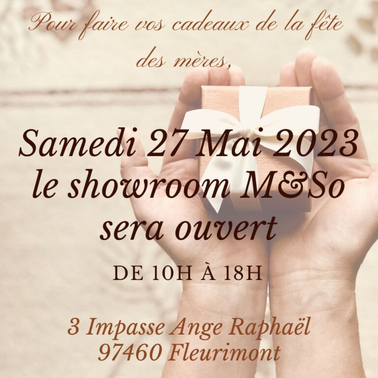 Lire la suite à propos de l’article Showroom ouvert Samedi 27 Mai