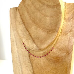Collier de dos Lina Rubellite