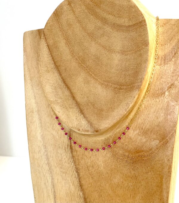 Collier de dos Lina Rubellite – Image 2