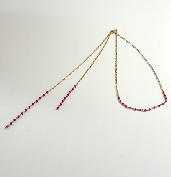 Collier de dos Lina Rubellite – Image 7