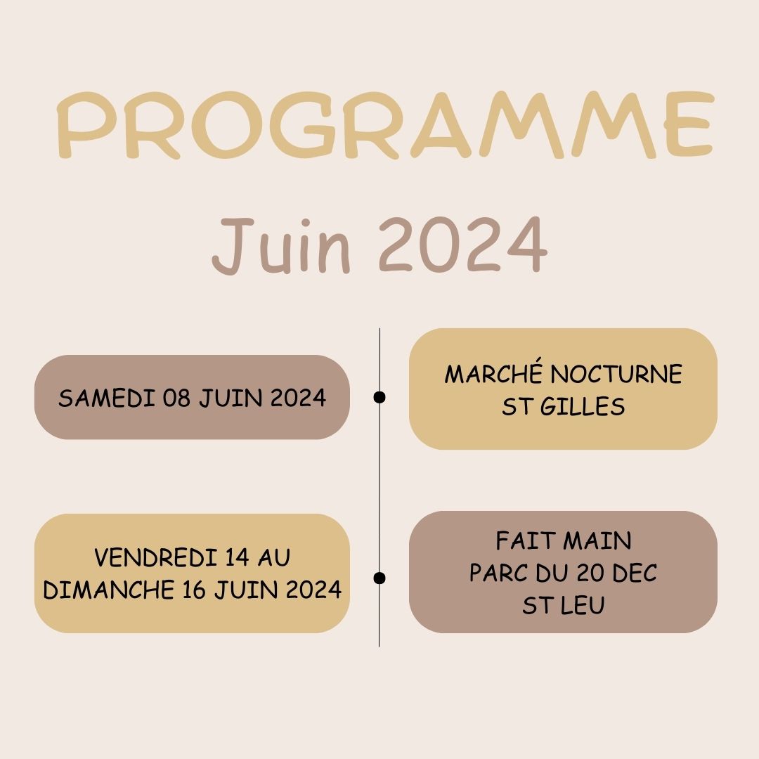 Lire la suite à propos de l’article Programme de Juin 2024