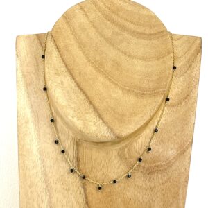 Collier Cubi Tourmaline noir