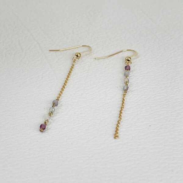 Boucles d'oreilles Cubi Fluorite – Image 6
