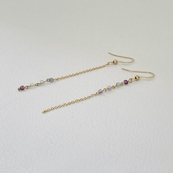 Boucles d'oreilles Cubi Fluorite – Image 4