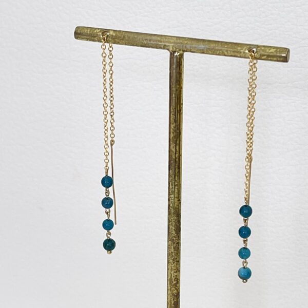 Boucles d'oreilles Longue Apatite – Image 5
