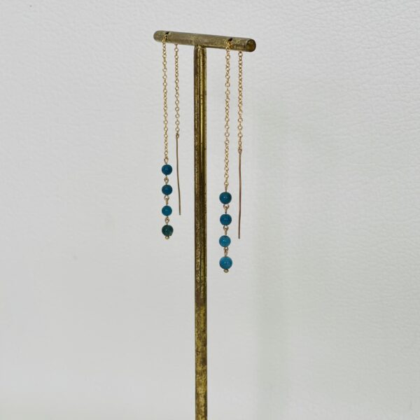 Boucles d'oreilles Longue Apatite – Image 7