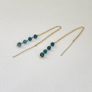 Boucles d’oreilles Longue Apatite