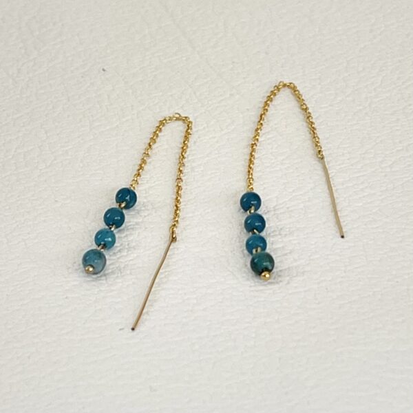 Boucles d'oreilles Longue Apatite – Image 6