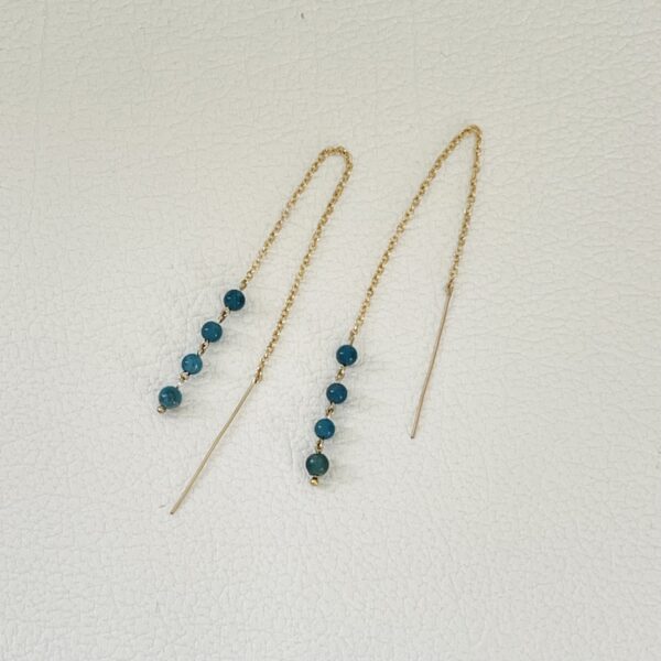 Boucles d'oreilles Longue Apatite – Image 4