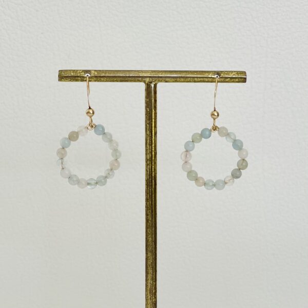 Boucles d'oreilles douceur Morganite