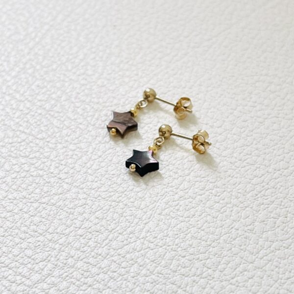 Boucles d'oreilles Stella Black – Image 5
