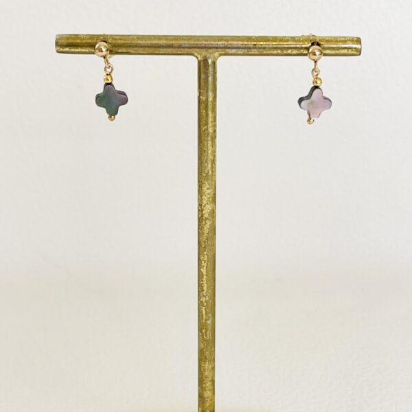 Boucles d'oreilles Cross Black – Image 6