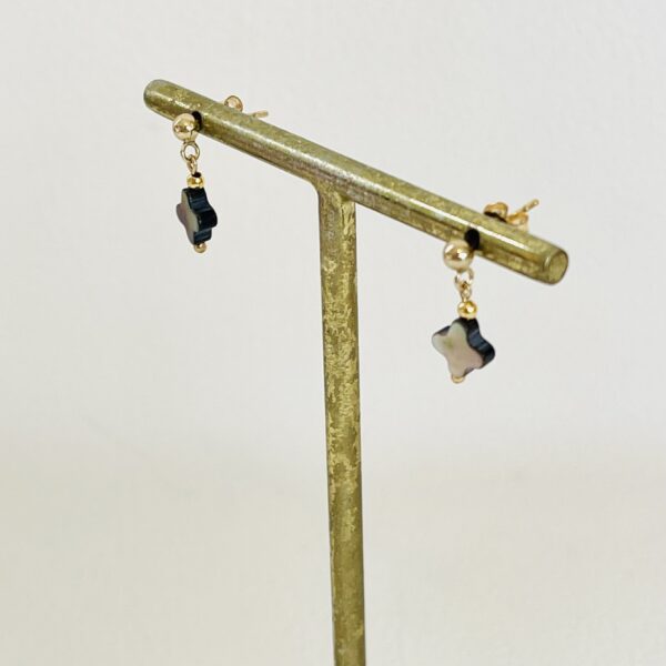 Boucles d'oreilles Cross Black – Image 7
