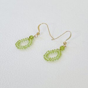 Boucles d’oreilles Gouttes de Péridot