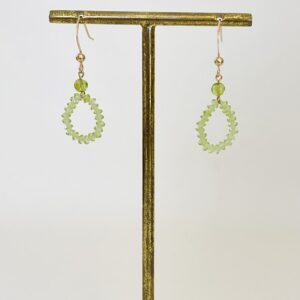 Boucles d’oreilles Gouttes de Péridot