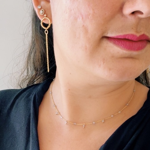 Collier Cubi Labradorite