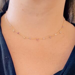 Collier Cubi Fluorite