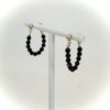 Boucles d'oreilles Pretty en gold filled or jaune 14k et Onyx noir