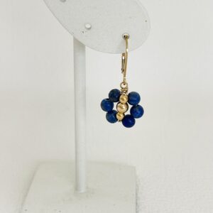 Mono boucle Flower Lapis-Lazuli