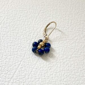 Mono boucle Flower Lapis-Lazuli