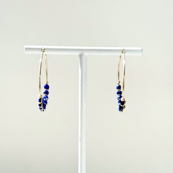 Créoles L Lapis-Lazuli – Image 2
