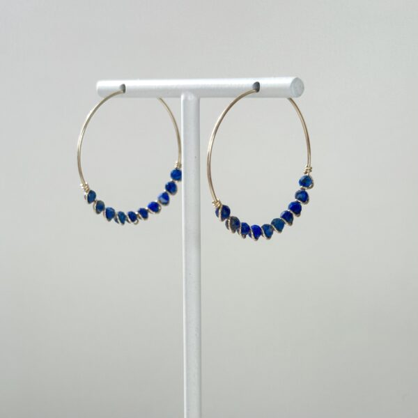 Créoles L Lapis-Lazuli – Image 4