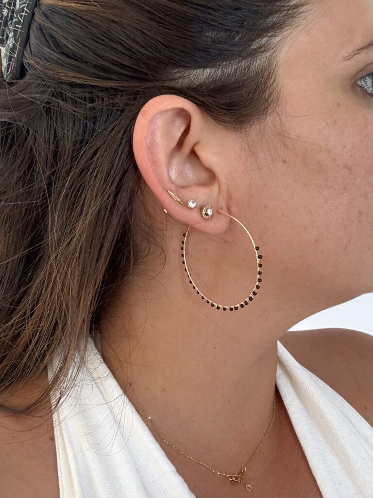 Creoles XL Onyx noir