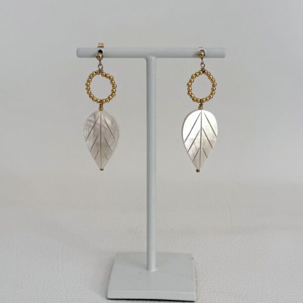 Boucles d'oreilles en Gold Filled Or 14K et Nacre